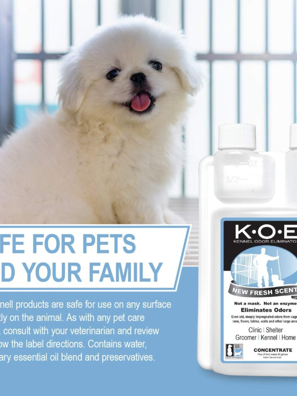 K.O.E Kennel Odor Eliminator Concentrate – For Cages, Runs & More – For Home & K - Picture 5 of 7